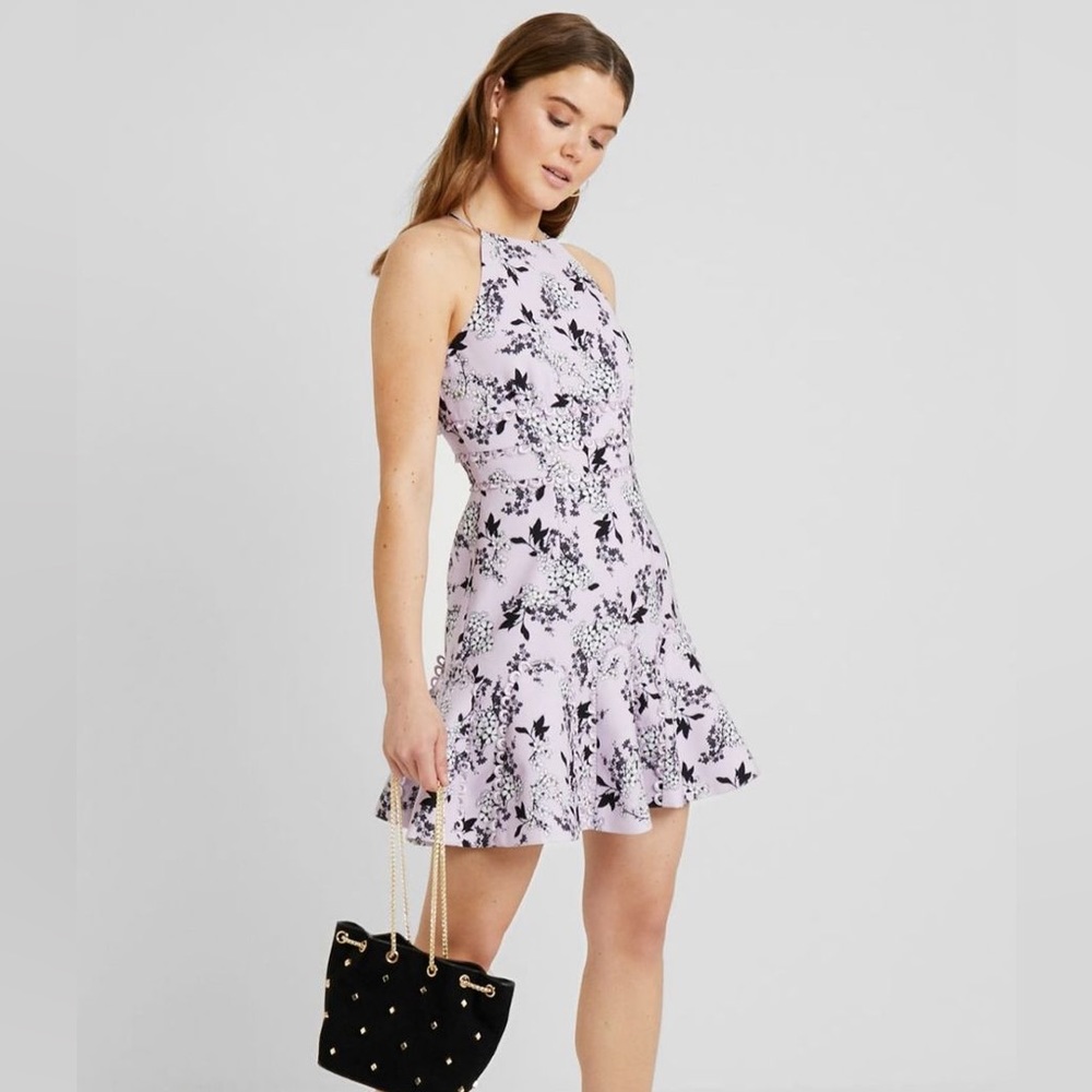 Keepsake cherished floral print mini dress